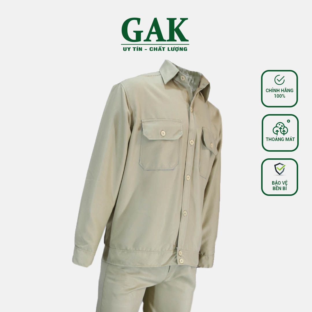 Khaki 2-1 Work Uniform, Color: Cream