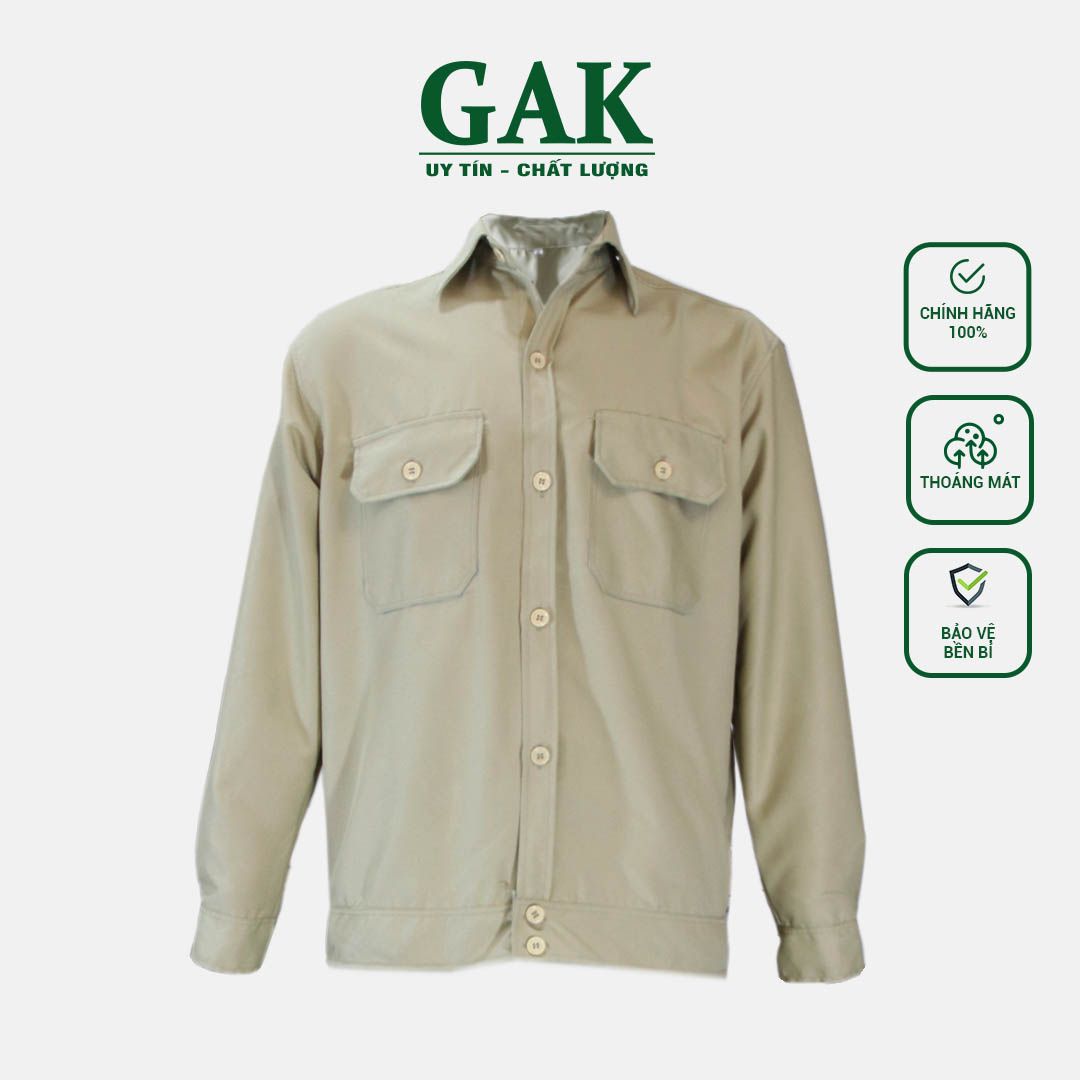Khaki 2-1 Work Uniform, Color: Cream