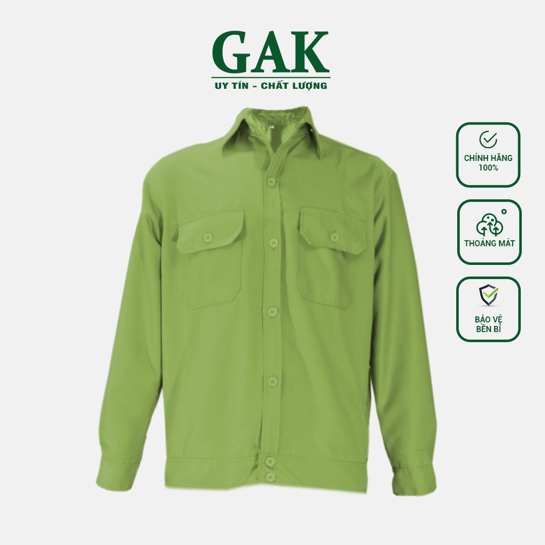 Khaki 2-1 Work Uniform, Color: Green beans