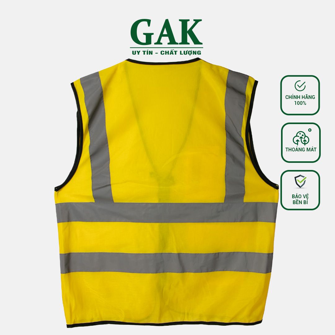 Hi Vis Palize Safety Vest  color with 5cm high bright poly reflective stripes