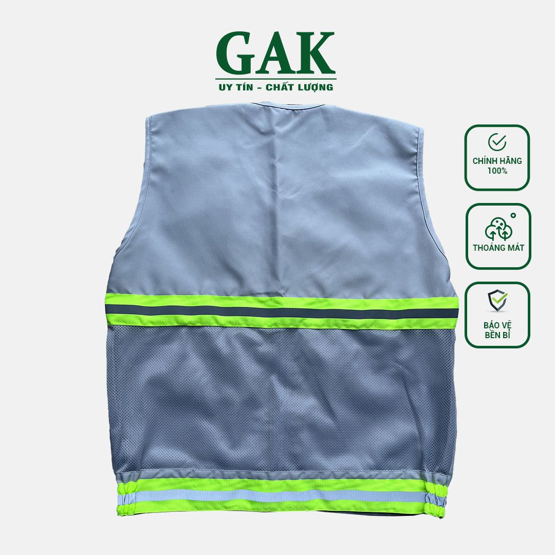 Mẫu áo ghi lê kỹ thuật 6 túi cao cấp
