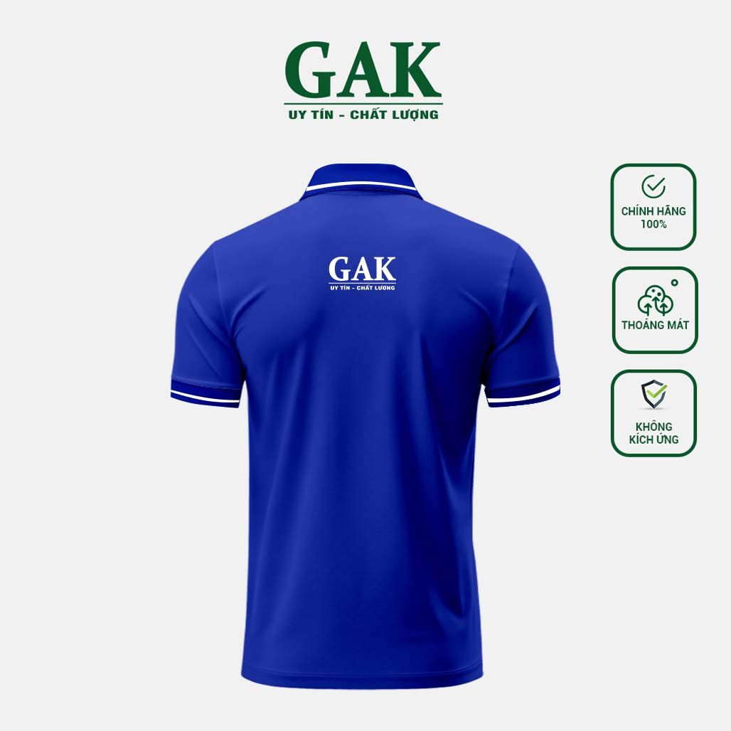 Mẫu áo thun polo đồng phục bo line trắng