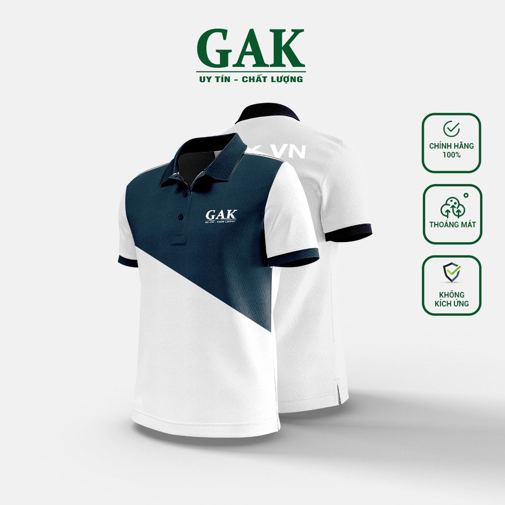 Mẫu áo thun polo đồng phục phối màu trẻ trung Mã 2