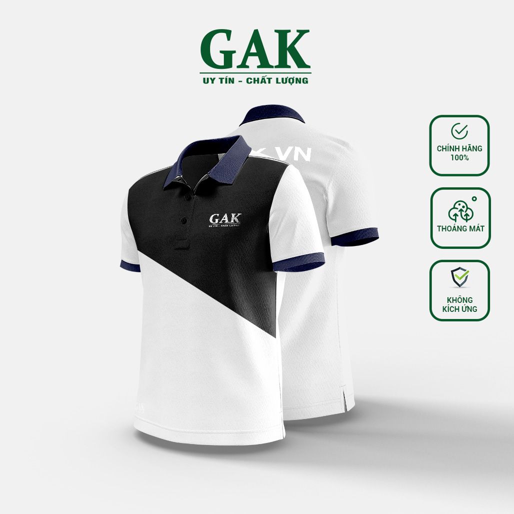 Mẫu áo thun polo đồng phục phối màu trẻ trung Mã 2