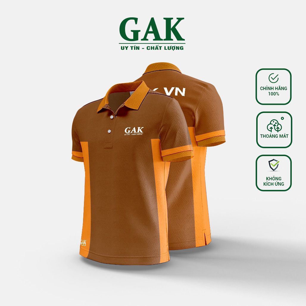 Mẫu áo thun polo đồng phục phối màu trẻ trung Mã 3