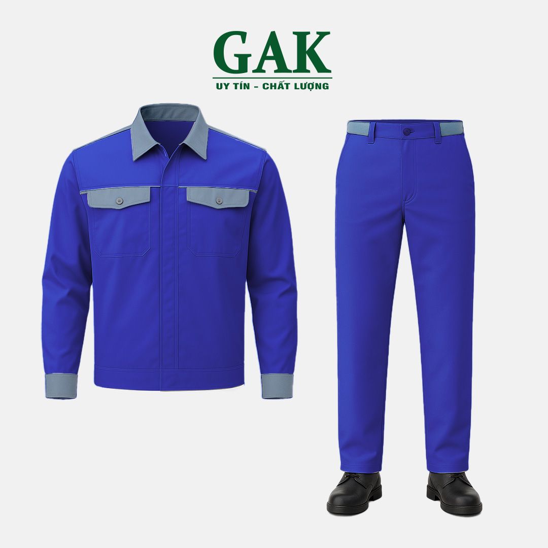 Mẫu đồng phục công nhân kiểu phối số 6