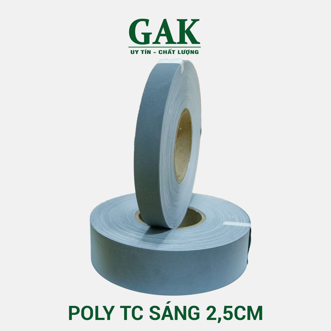 Phản quang Poly TC sáng 2,5cm x 100m