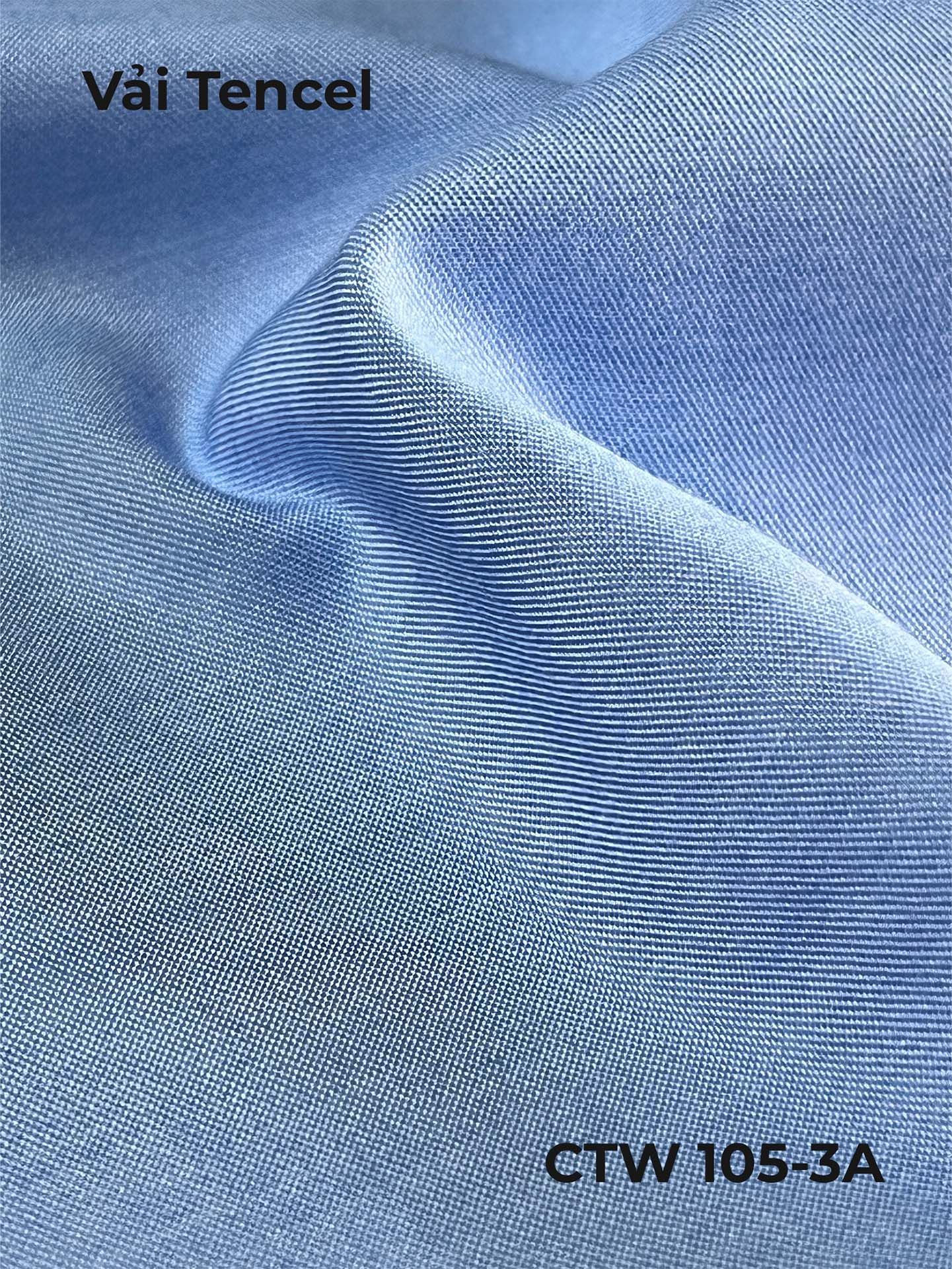 [Vải may áo sơ mi] Vải tencel CTW 105