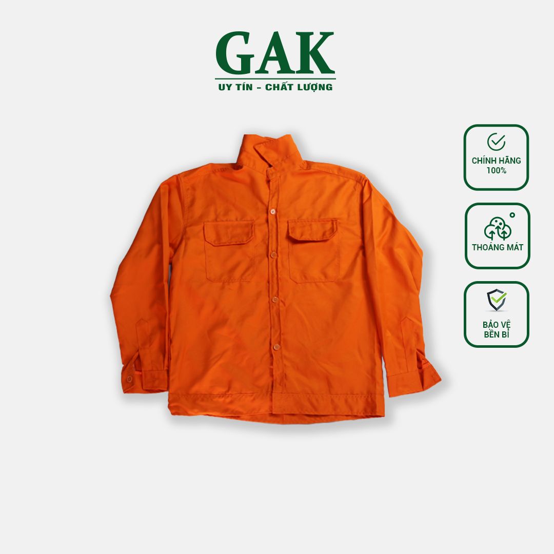 Khaki 2-1 Work Uniform, Color: Orange