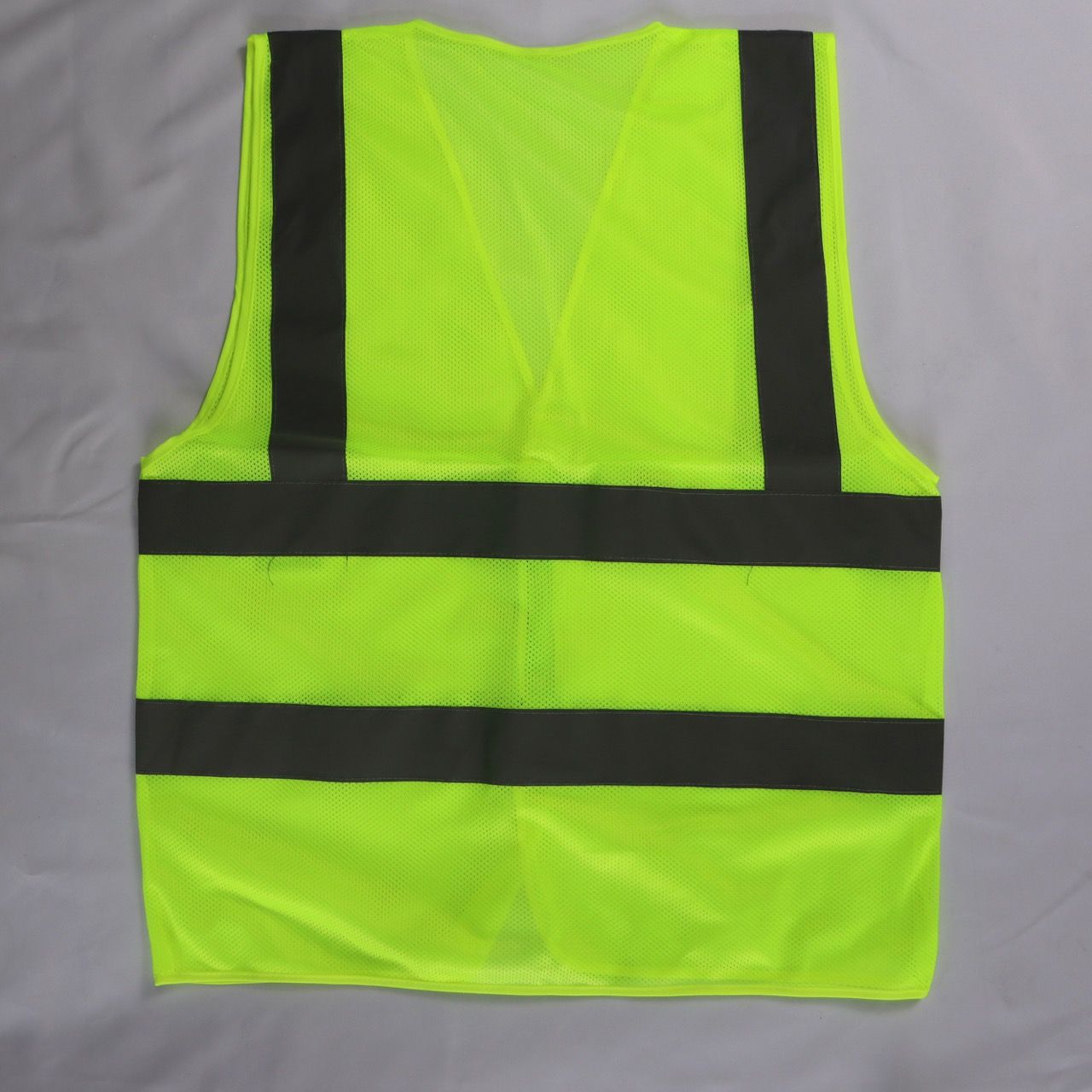 Hi-vis Type 3m safety vest  neon green color with 5cm high poly reflective stripes
