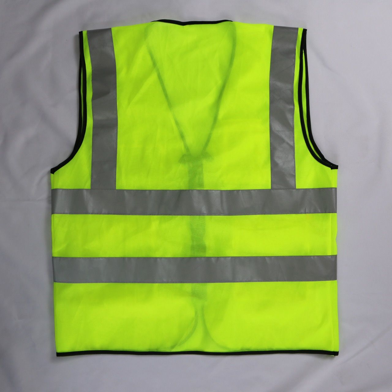 Hi Vis Palize Safety Vest neon green color with 5cm high bright poly reflective stripes