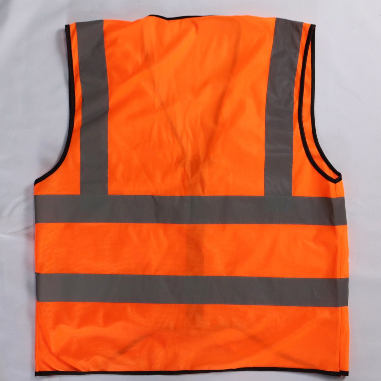 Hi Vis Palize Safety Vest Neon Orange color with 5cm high bright poly reflective stripes