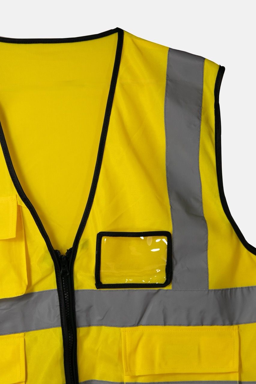 Hi Vis Palize Safety Vest  color with 5cm high bright poly reflective stripes