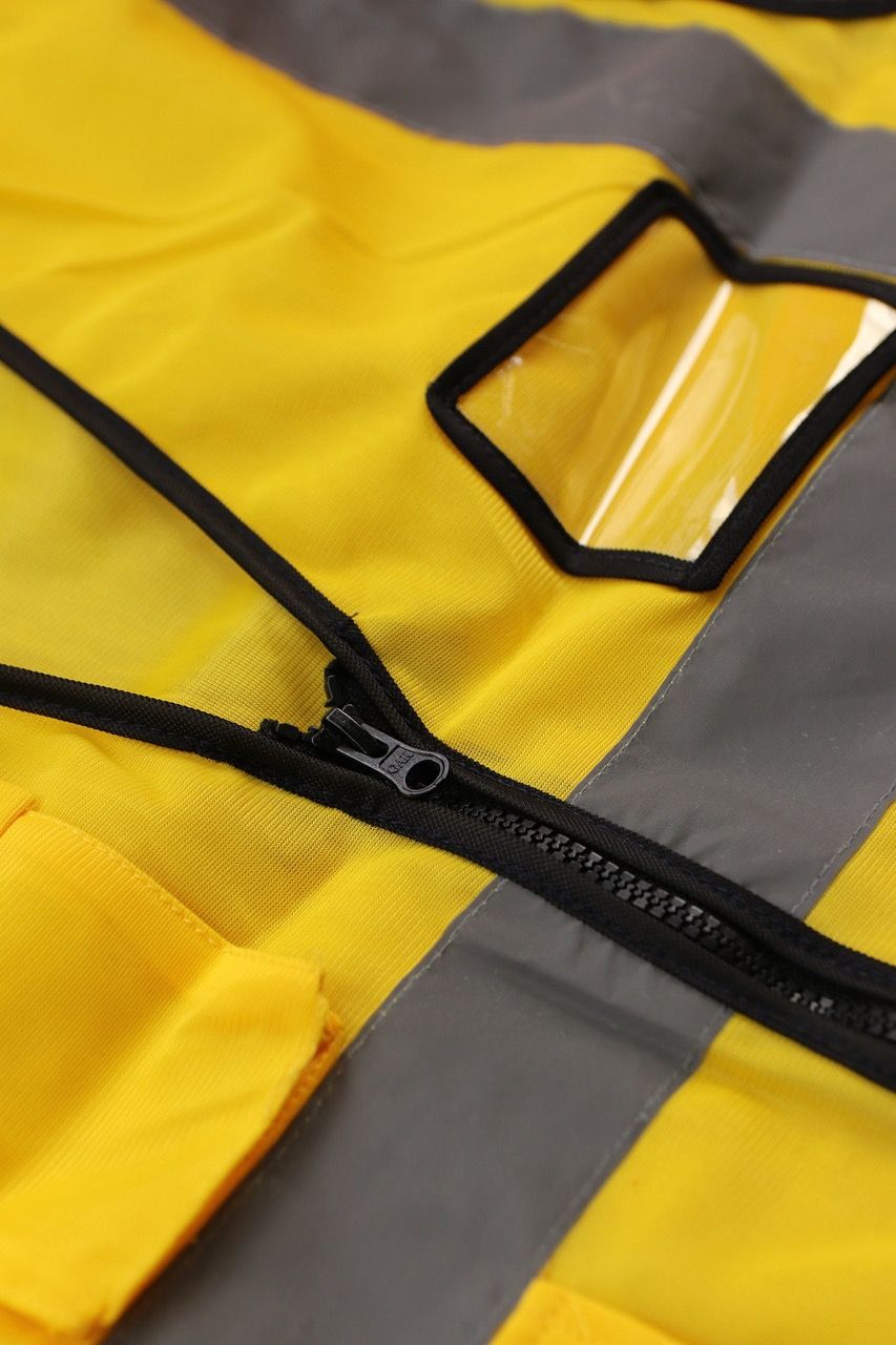 Hi Vis Palize Safety Vest  color with 5cm high bright poly reflective stripes