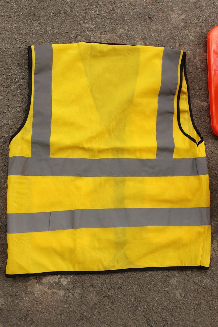 Hi Vis Palize Safety Vest  color with 5cm high bright poly reflective stripes