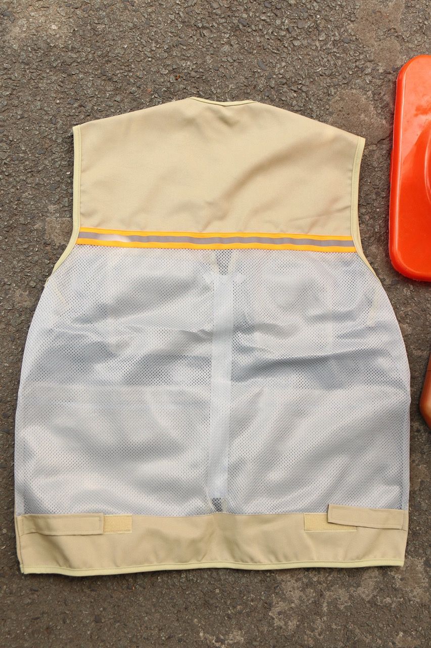 High Visibility Gile Safety Vest Khaki TC Fabric