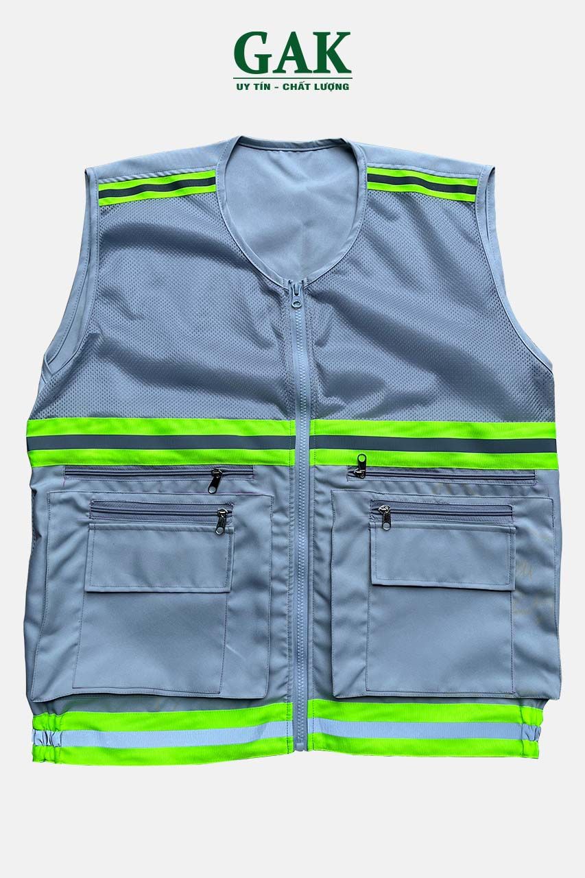 Premium Technical Safety Vest with 6 Pockets