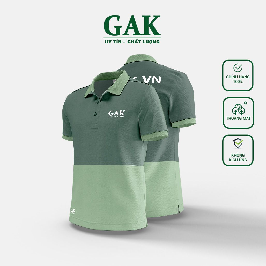 Mẫu áo thun polo đồng phục phối màu trẻ trung Mã 1