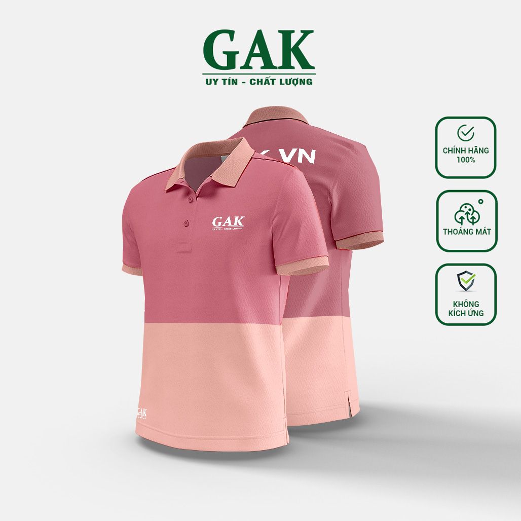 Mẫu áo thun polo đồng phục phối màu trẻ trung Mã 1