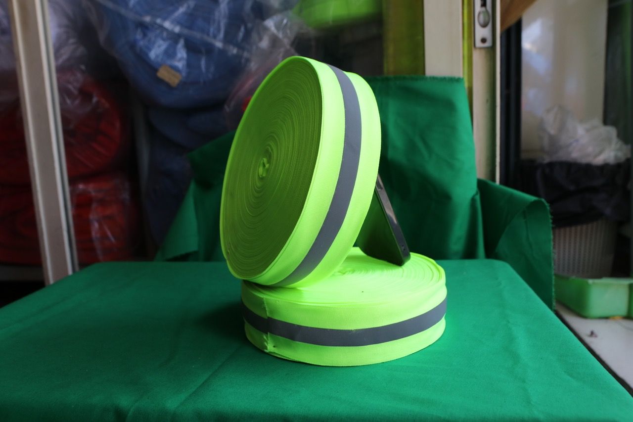 Green Neon Reflective Tape - 5cm x 100m