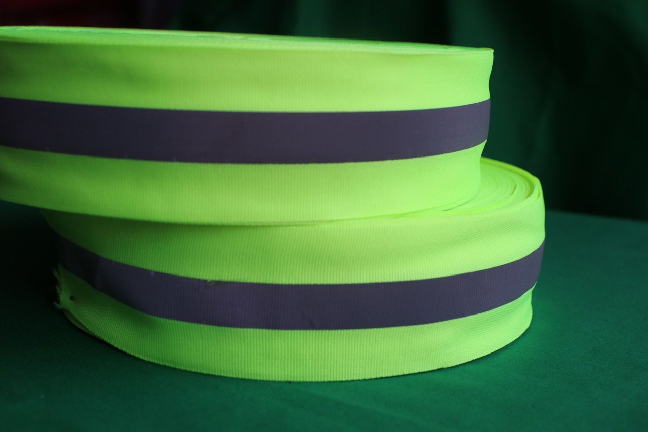 Green Neon Reflective Tape - 5cm x 100m