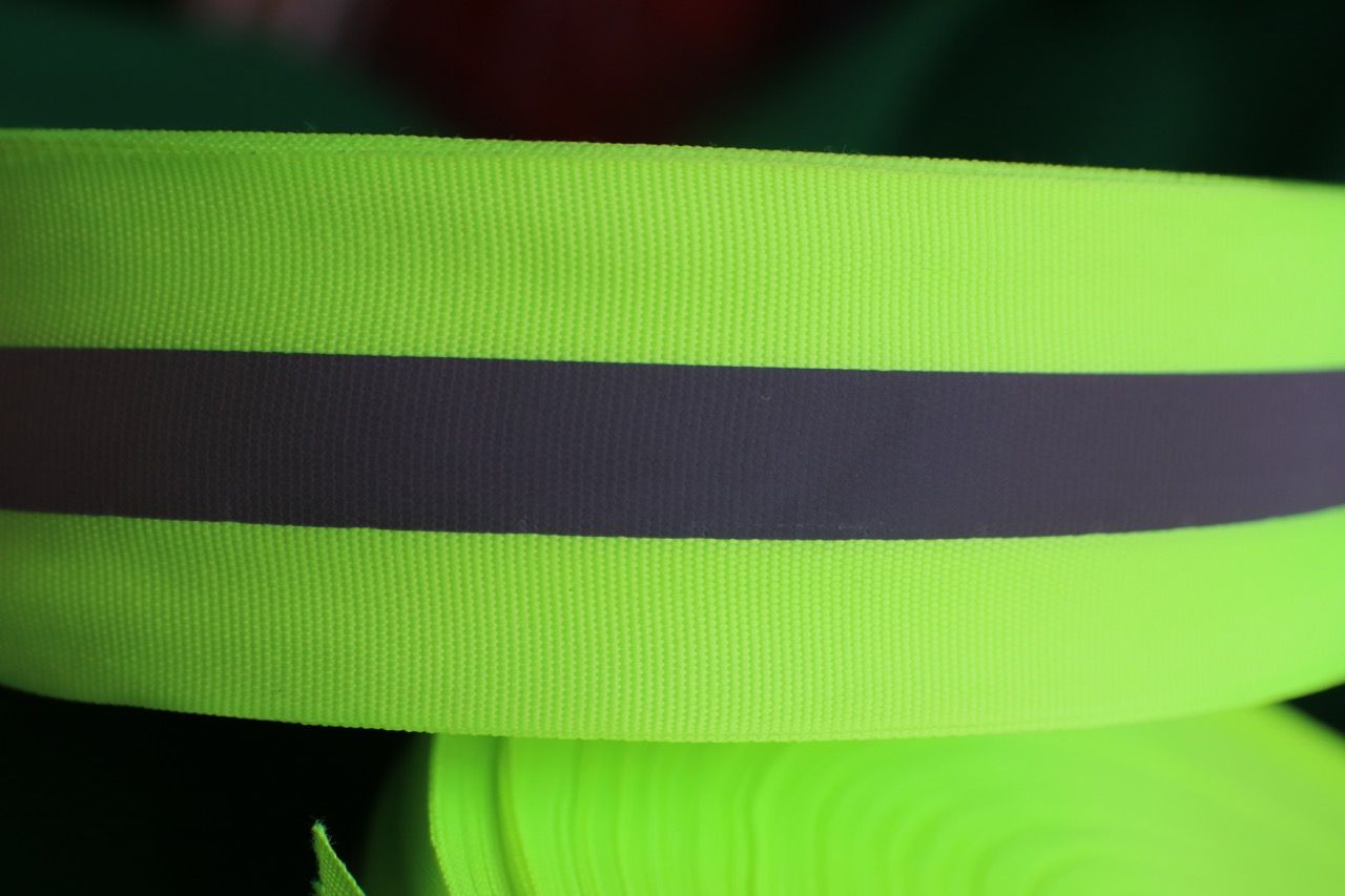 Green Neon Reflective Tape - 5cm x 100m